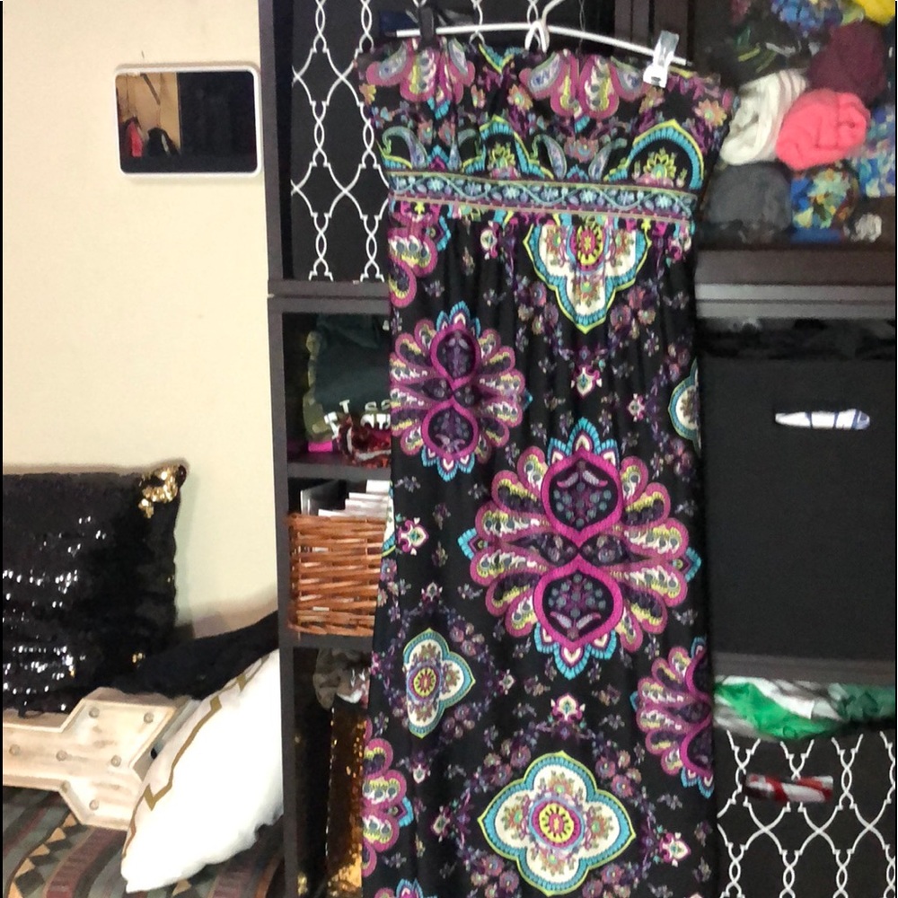 Colorful Maxi Dress Size Small